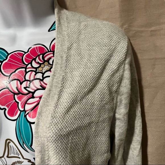 Gap Knit Open Front Gray Cardigan - Picture 2 of 4